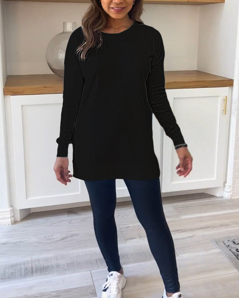 Lange Mouw Sweater Oversized Zacht en Comfortabel