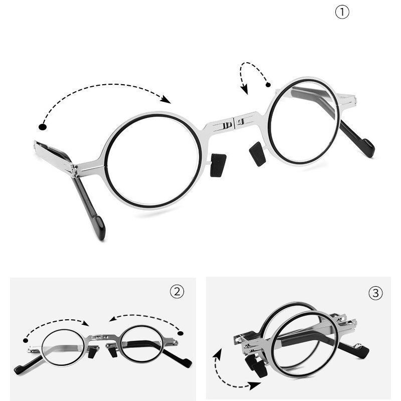 Opvouwbare Leesbril met Blauwlichtfilter – Ultralight Titanium Montuur – Flexibele Pootjes voor Draagcomfort
