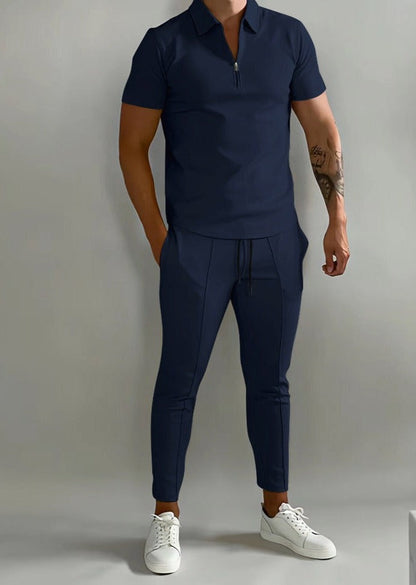 Heren Sportset Polo en Jogger Luxe 2-Delig
