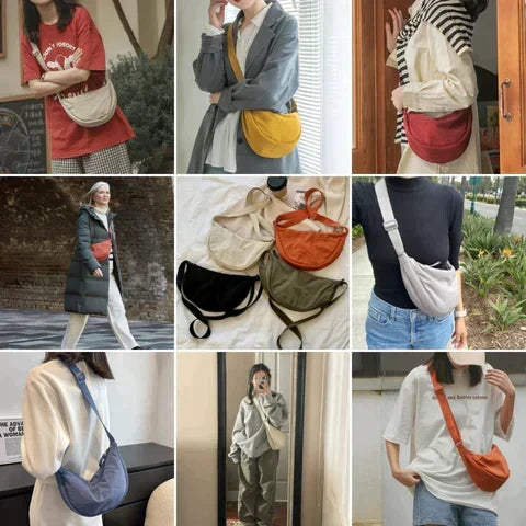 Halve Maan Schoudertas Kunstleer Elegante Damestas Crossbody Handtas Mode Accessoire Casual Dagelijks Gebruik