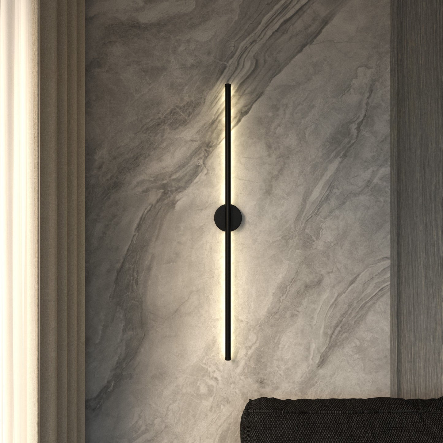 Moderne Minimalistische Ronde Wandlamp Met Geïntegreerde LED Verlichting