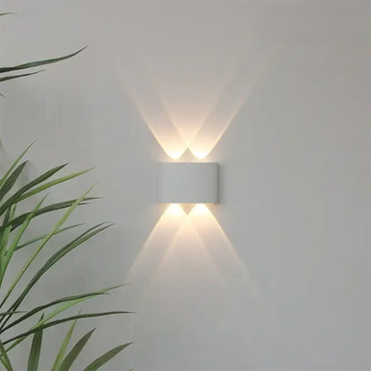 LED Wandlamp IP65 Binnen Buiten Gevellamp Patio Gang Up Down Light Zwart Wit