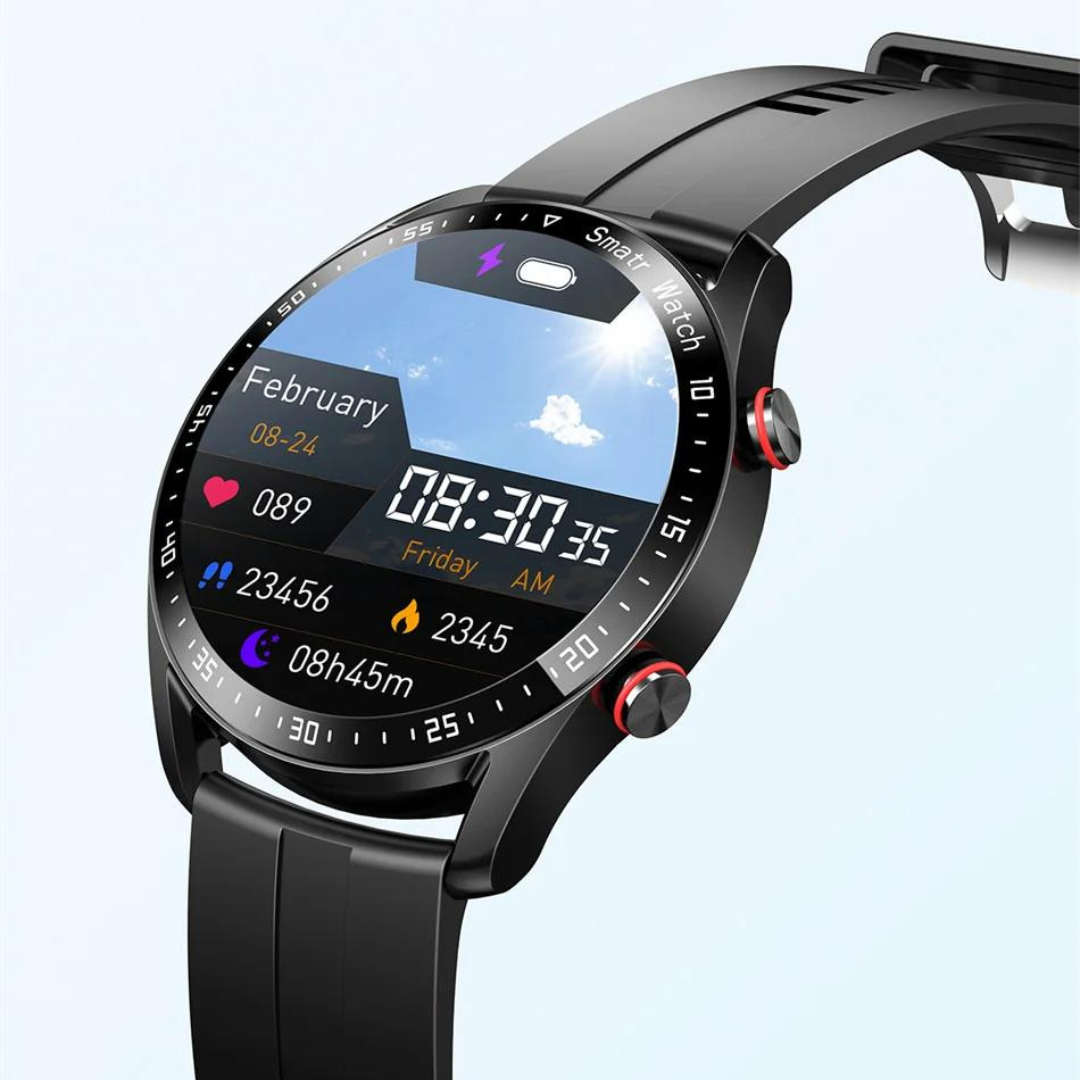 Smartwatch met Lautsprecher, Bluetooth en Fitnessfuncties – Luxe Design voor Sport en Dagelijks Gebruik