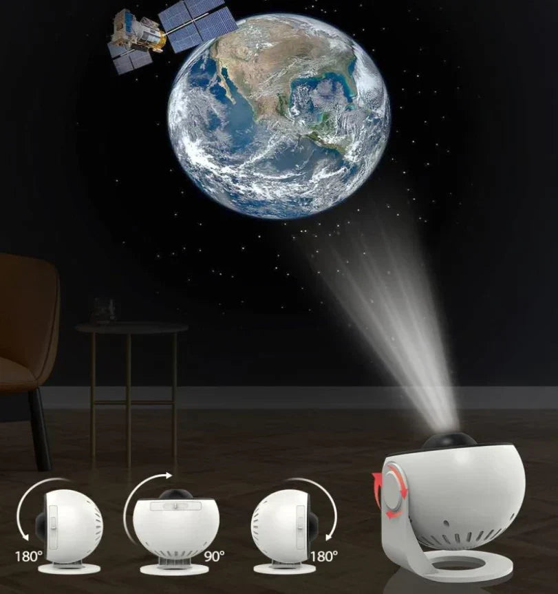 Galaxyprojectie Sterrenhemel Projector met Verwisselbare Schijven – Ruimtevisualisatie voor Kinderen en Volwassenen