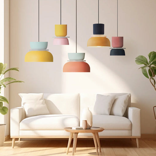 Hanglamp Acryl Kleurblok Macaron Scandinavisch Nordic E27 18-29cm Pastel Woonkamer Eetkamer