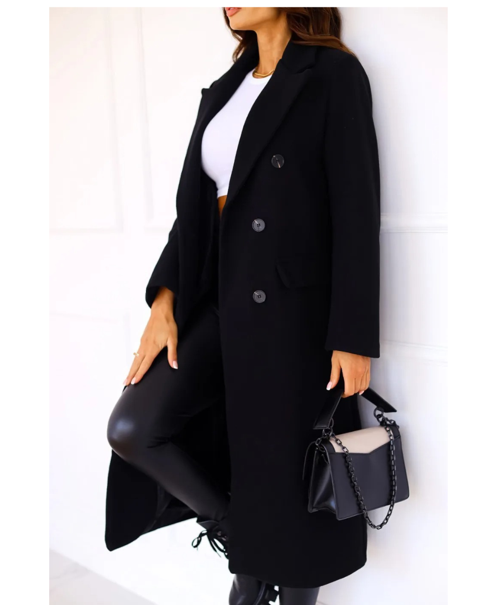 Dames Trenchcoat Lange Warme Herfst Winter Coat