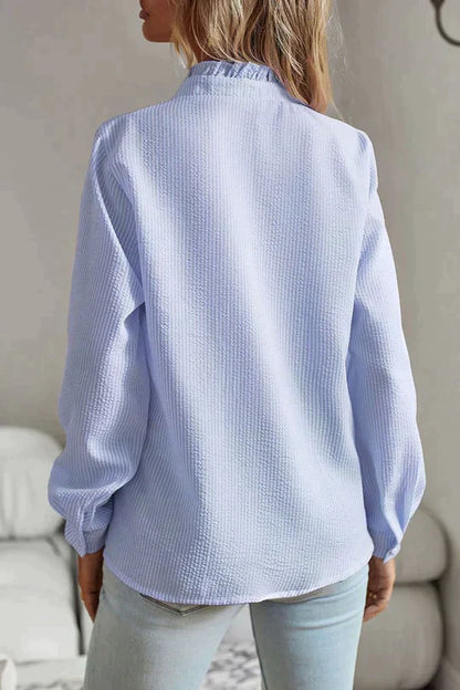 Vrouwelijke Blouse V-hals Moderne Stijl