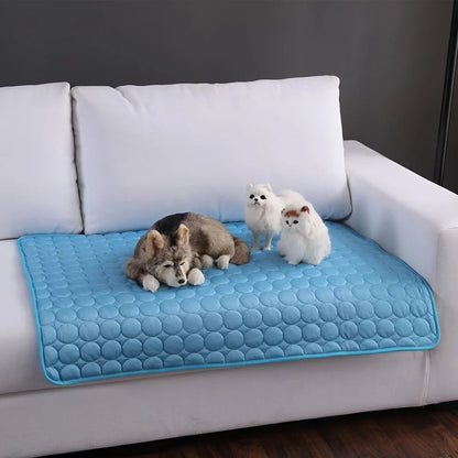 Zelfkoelende Rustmat voor Huisdieren Ademend Koelend Oppervlak Honden Katten Zomercomfort Verstelbaar Formaat