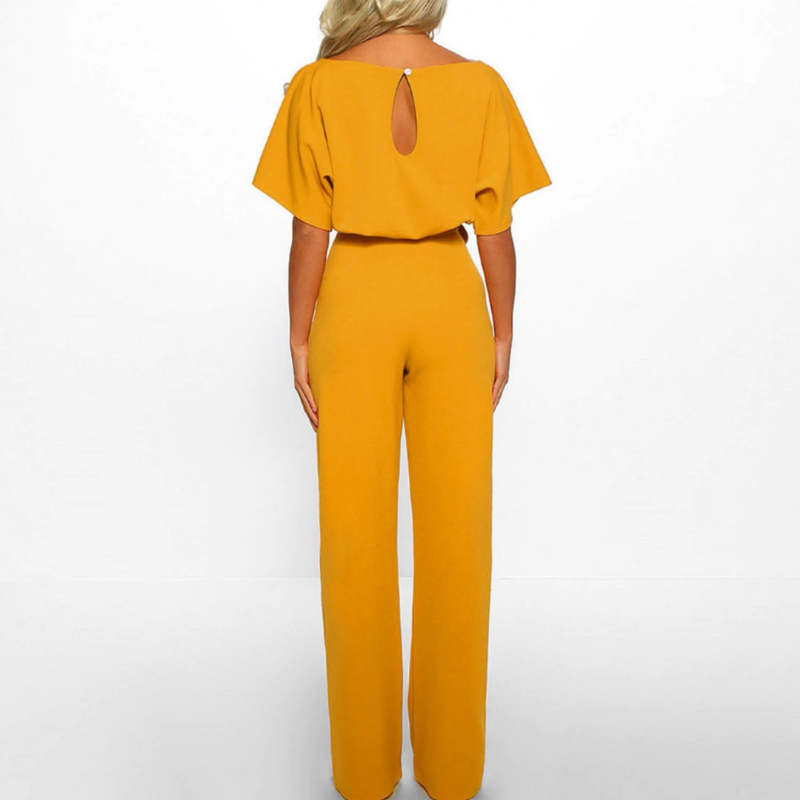 Zwarte Jumpsuit Vrouw Elegante Avondkleding Katoen Jurk