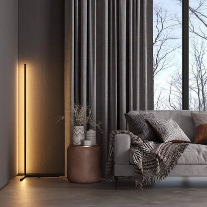 Vloerlamp LED Dimbaar Afstandsbediening 142cm Aluminium Minimalistisch Woonkamer Slaapkamer