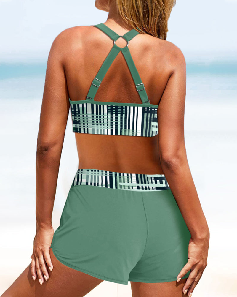 Dames Bikini Hooggeknipt Ribstof