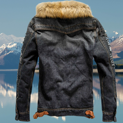 Dikke Spijkerjas met Chic Design voor Dames