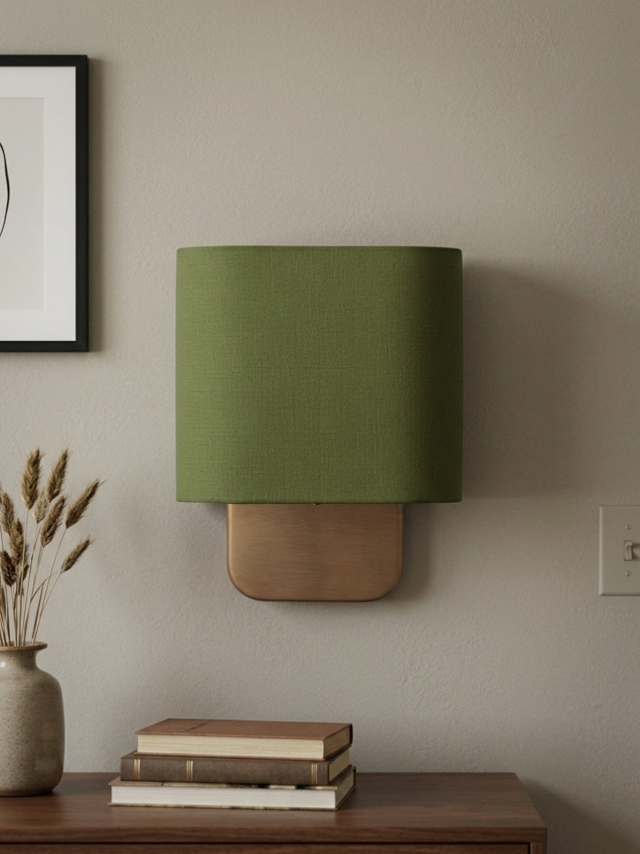 Stoffen Wandlamp met Metalen Fitting voor Leeslicht Slaapkamer