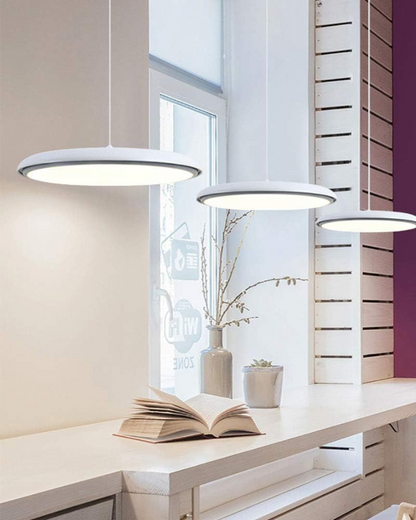 Ronde Hanglamp met Zachte Lichtverspreiding Zwart Grijs Groen Roze Wit Oranje ø25cm ø40cm Modern Scandinavisch Design voor Eetkamer Woonkamer Werkplek