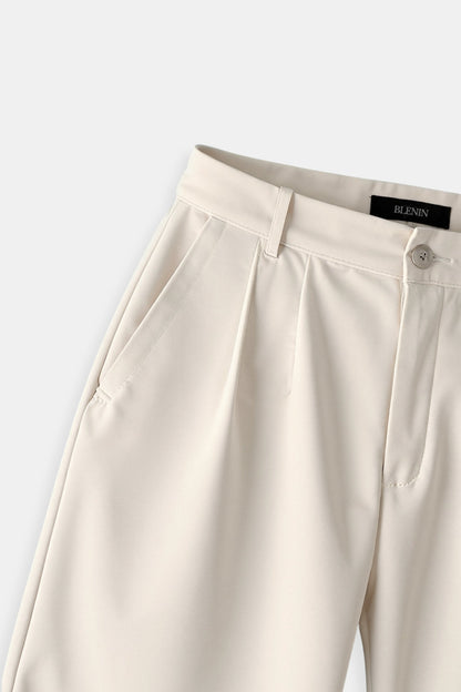 Damesbroek Klassiek Model met Plooien en Omgeslagen Zoom