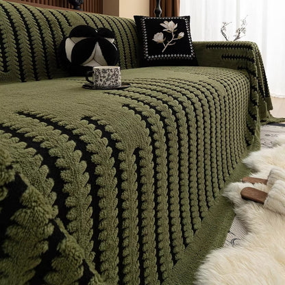 Sofahoes microvezel antislip beige bankhoes woonkamer bescherming hoes bank plaid hoes sofa