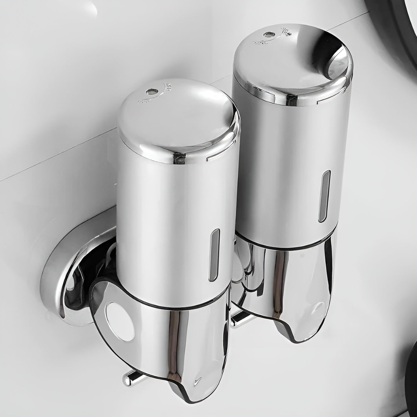 Wandzeepdispenser 500ml Wandmontage RVS Chroom Badkamer Keuken Enkel Dubbel Drievoudig Vloeibare Zeep