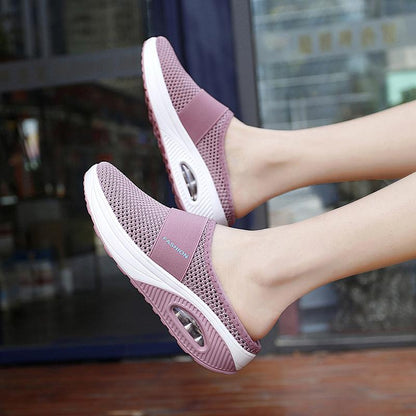 Orthopedische Pantoffels met Luchtkussen Ergonomische Instapschoenen Diabetesvoeten Ademend Mesh Extra Zacht Voetondersteuning Antislip Zool Dames Heren Indoor Outdoor Comfortschoenen