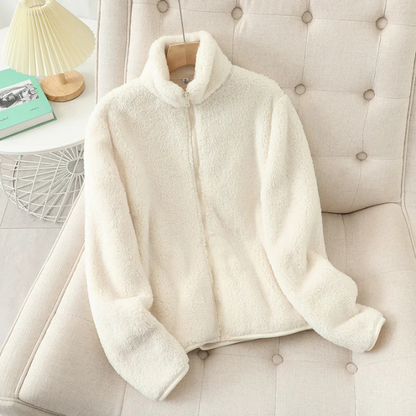 Sherpa Vest Zachte Hoge Kraag Ritssluiting Warm