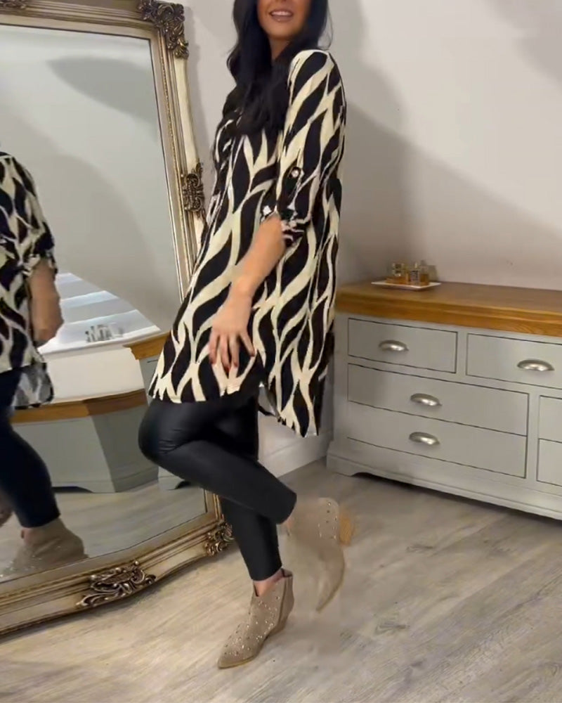 Damesblouse Elegante Klassieke Stijl voor Vrouw