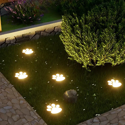 Solar Tuinverlichting Pootafdruk Vormgegeven LED Warm Wit Decoratief Padlicht voor Buiten