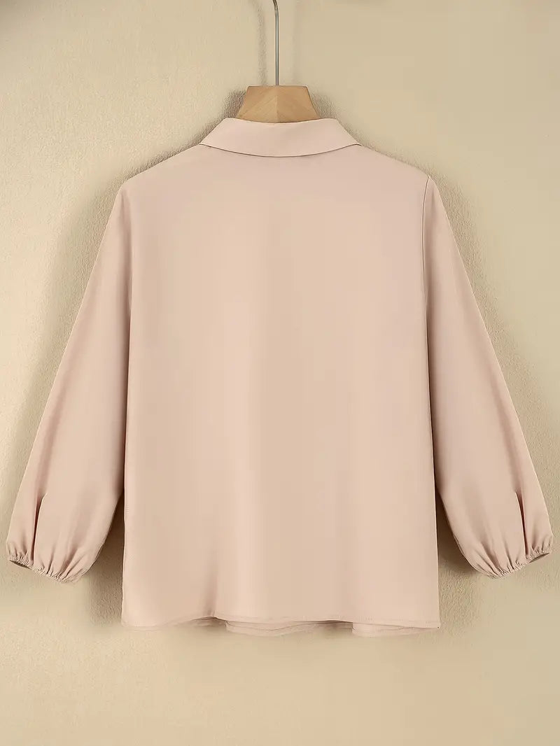 Blouse Lange Mouwen met Ritssluiting voor Vrouw