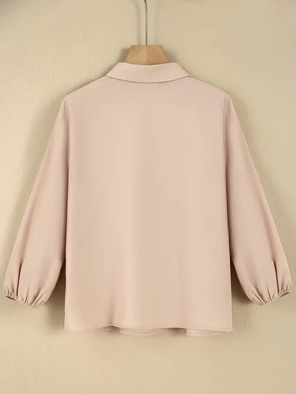 Blouse Lange Mouwen met Ritssluiting voor Vrouw