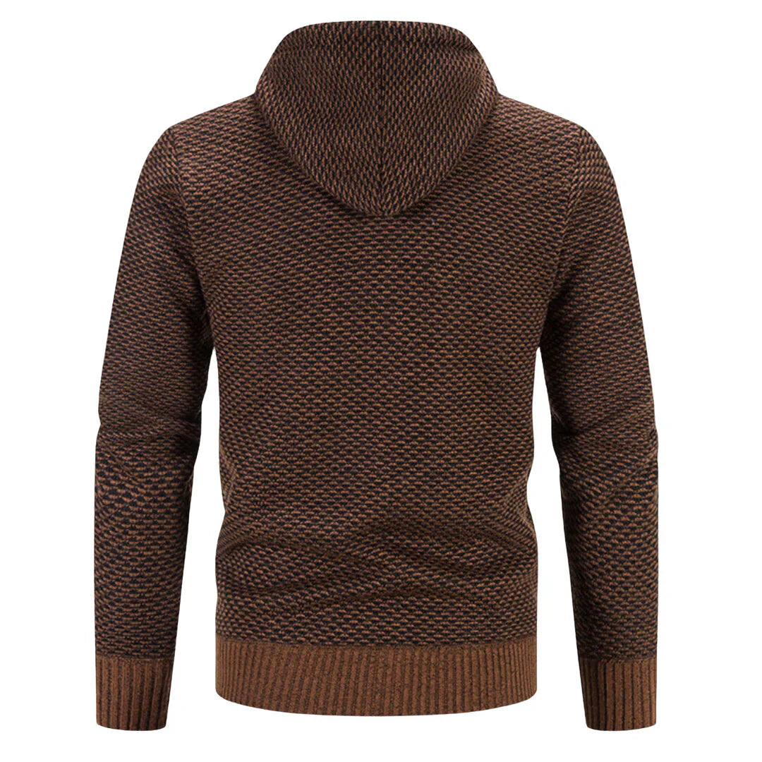 Heren Winterjas Gevoerd Sherpa Jas Met Capuchon Warm