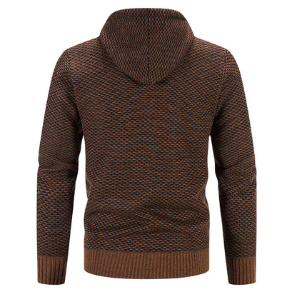Heren Winterjas Gevoerd Sherpa Jas Met Capuchon Warm