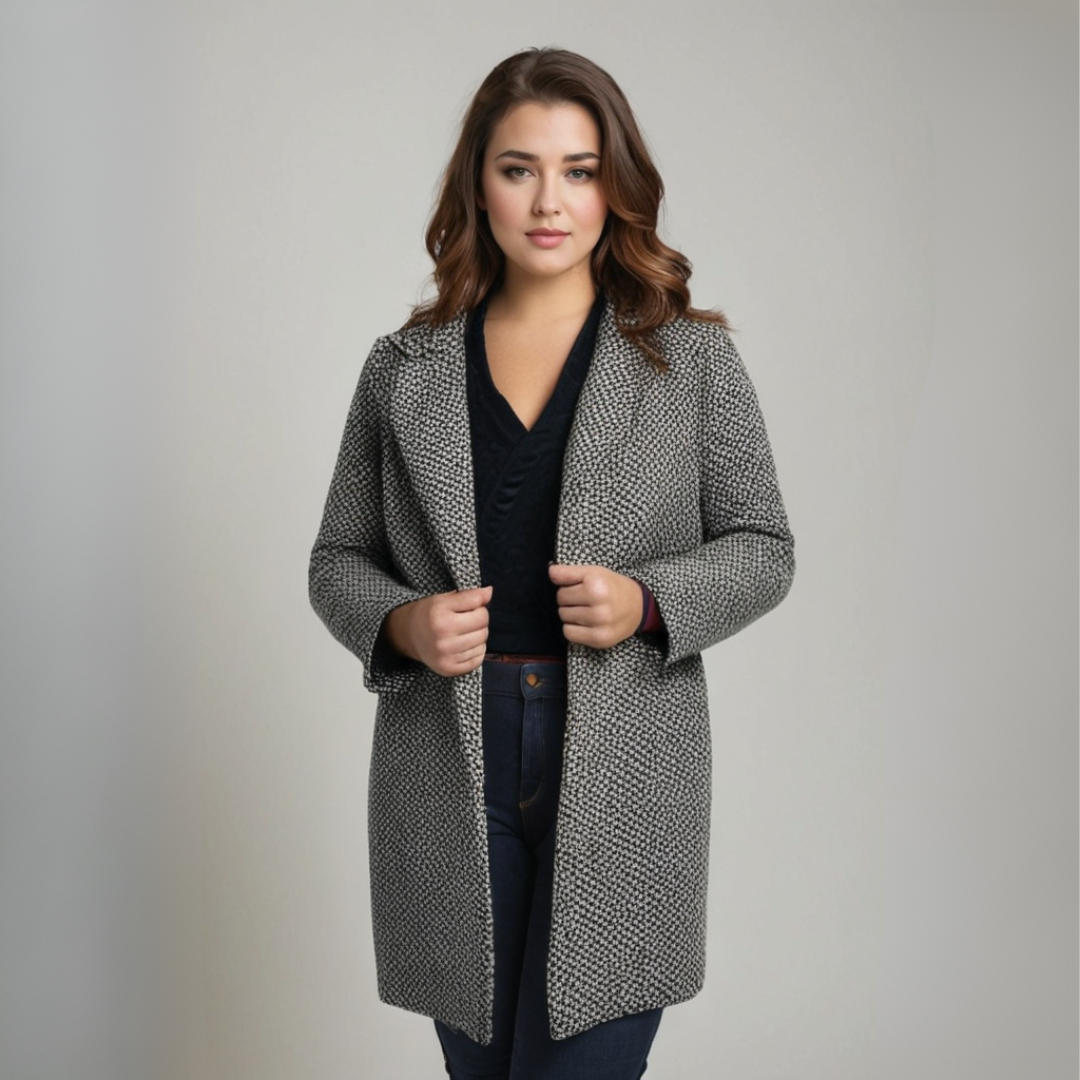 Bianca | Lange Zachte Jas van Zacht Materiaal - StudioMarella