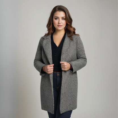 Bianca | Lange Zachte Jas van Zacht Materiaal - StudioMarella