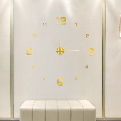 Grote Moderne Wandklok Met 3D Cijfers En Minimalistisch Design Voor Woonkamer En Keuken