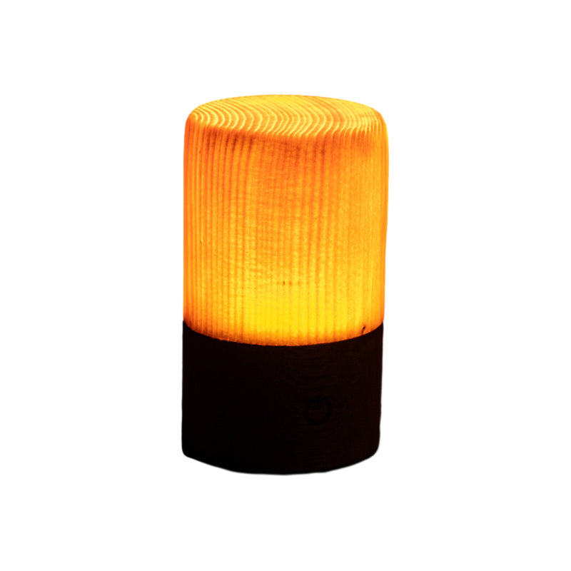 Oplaadbare LED Tafellamp met Touch Control en Houtnerf – Draadloos Stemmingslicht voor Slaapkamer & Bureau