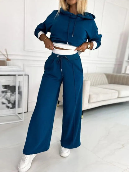 Dames Hoodie Set met Joggingbroek - Comfortabele Lounge Set