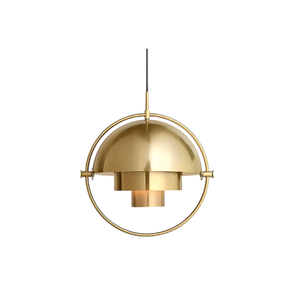 Hanglamp metaal staal E27 zwart messing eettafel woonkamer Scandinavisch design hanglamp draaibare kap modern