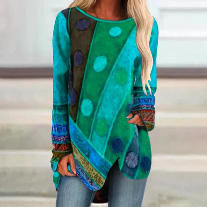 Tuniek Vrouw Floral Print Zomerjurk Kleurrijk