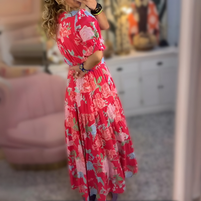 Dames Jurk met V-hals Regular Fit