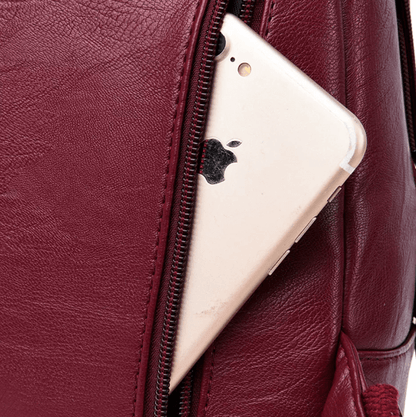 Leren Damesrugzak Elegant Design Praktisch Schoudertas Dagelijks Gebruik Mode Accessoire Veelzijdig Stijlvol