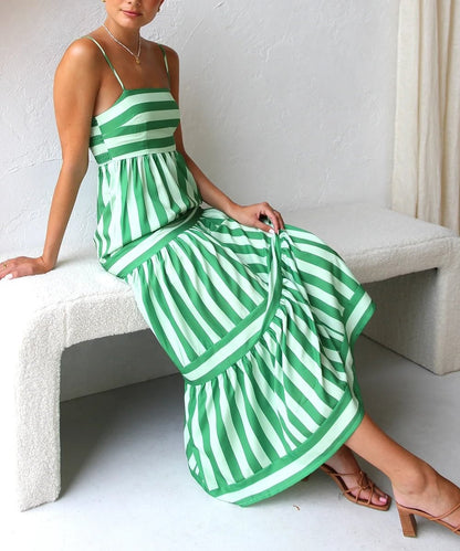 Maxi Jurk Streepjespatroon Zomerjurk - StudioMarella