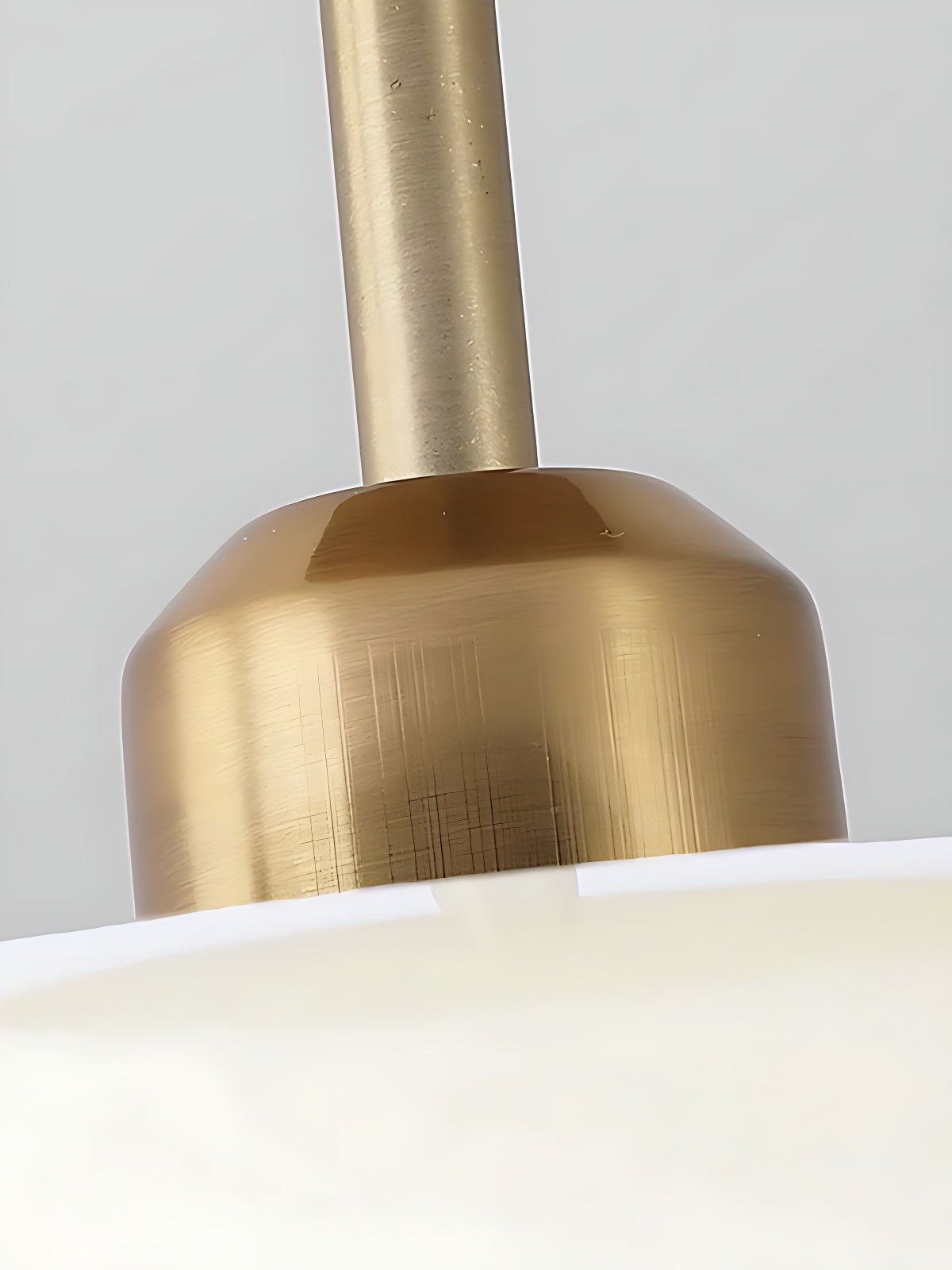 Plafondlamp Glazen Schijf Bauhaus Design Messing of Chroom Oranjegeel of Wit Glas Retro Stijlvolle Verlichting