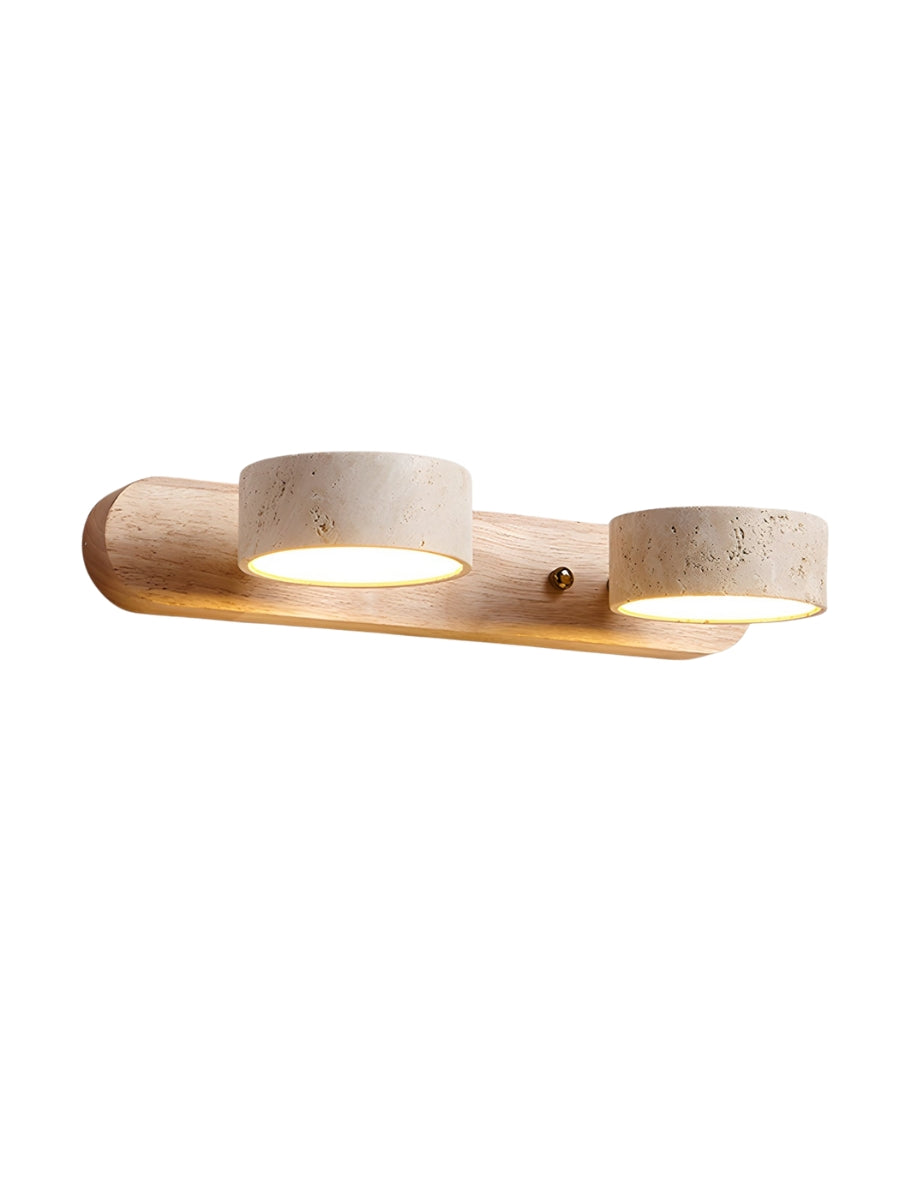 Wandlamp met meerdere lichtpunten natuursteen modern badkamerverlichting warmwit koelwit 2-3-4 lichts stenen armatuur