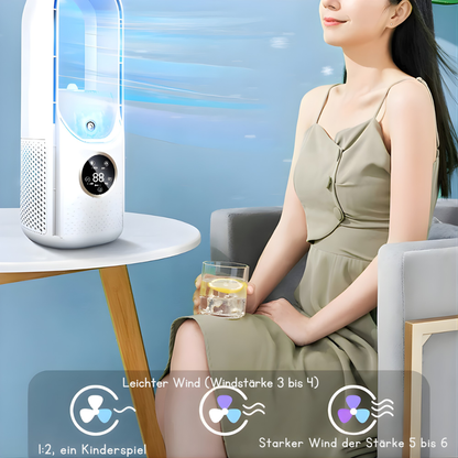Mobiele Aircooler met LED-Display – Compact Koelsysteem voor Bureau of Tafel