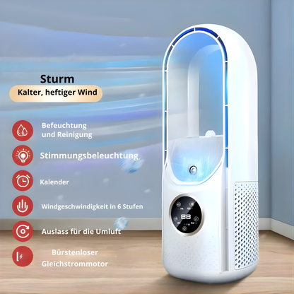 Mobiele Aircooler met LED-Display – Compact Koelsysteem voor Bureau of Tafel