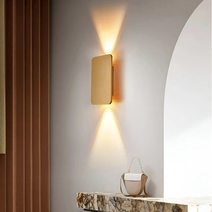 Resilux Wandlamp 6W Aluminium Zwart Wandverlichting Up Down Modern Interieur Hal Slaapkamer Woonkamer