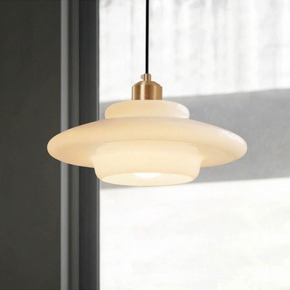 Plafondlamp Art Deco Messing Glas D30 D28 D32 Goud Vintage Design