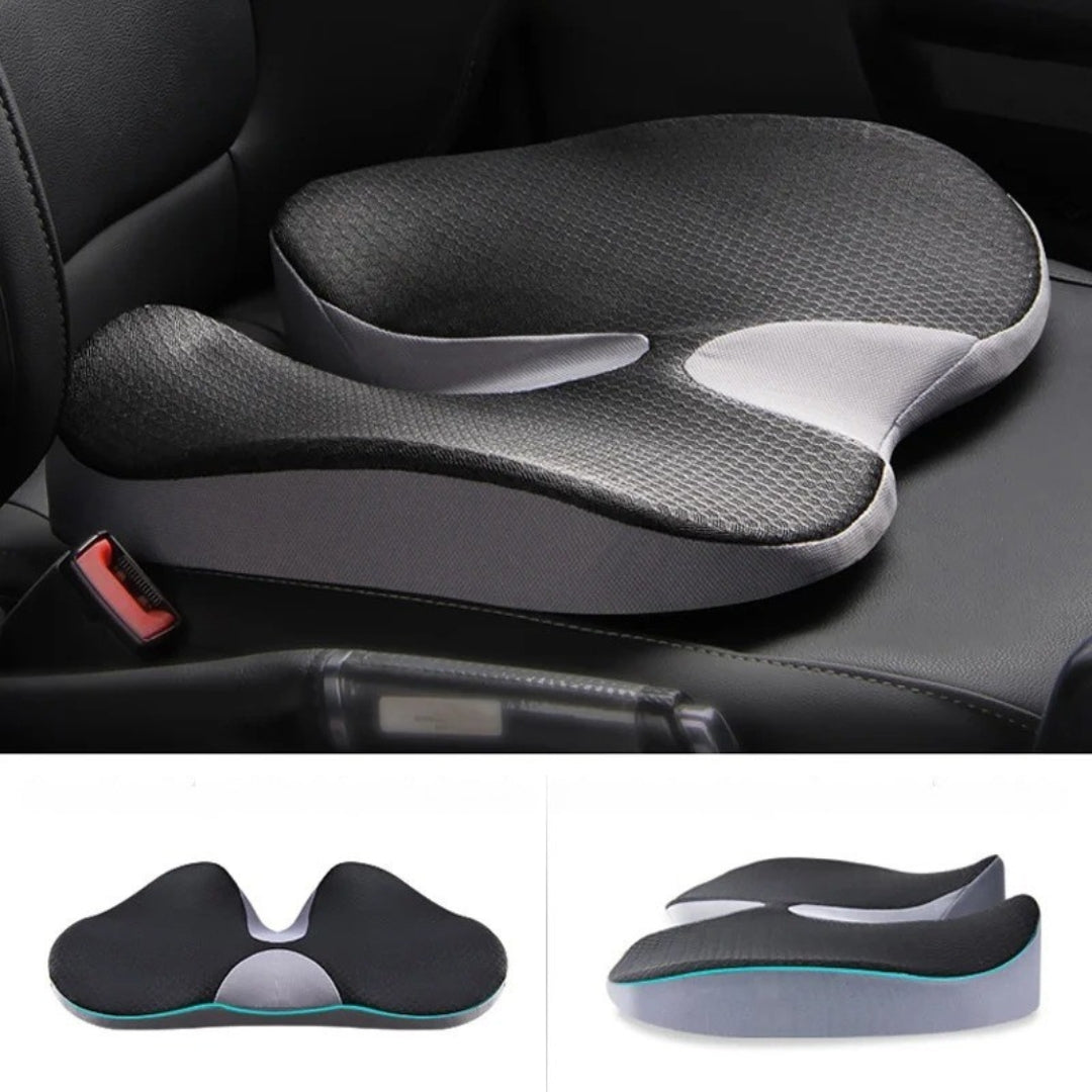 Ergonomisch Zitkussen Memory Foam Ademend Antislip Wasbaar Hoes Kantoor Auto Rolstoel 44x14cm