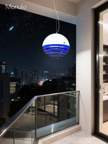 Stijlvolle Hanglamp Bauhaus Design Oranje-Wit Sfeerverlichting voor Moderne Interieurs