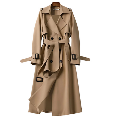 Dames Trenchcoat Double-Breasted Waterdicht Herfst Winterjas
