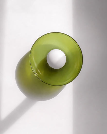 Minimalistische Glazen Wand- en Plafondlamp — Moderne Verlichting voor Gang & Slaapkamer — Dimbaar LED — Ø25 / Ø35 cm