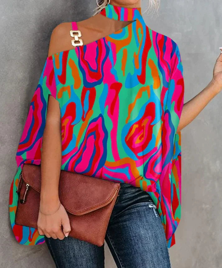 Vrouwelijke Zomerblouse Losse Jurkstijl